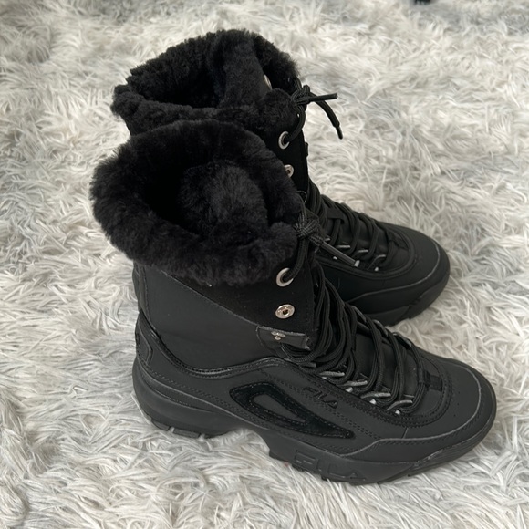Fila Disruptor 5HM00521-001 Black Winter Boots - Picture 5 of 9